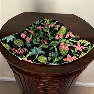 Vera Bradley Floral Black Sun Hat